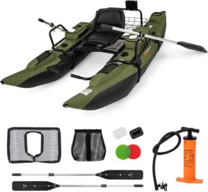 Goplus Inflatable Fishing Float Tub...
