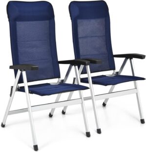 Tangkula Set of 2 Patio Folding Cha...
