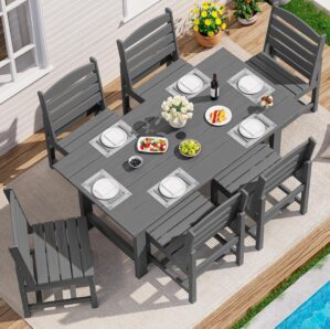 SERWALL Patio Dining Sets for 6 Per...