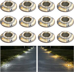 addlon Solar Dock Lights Outdoor 12...