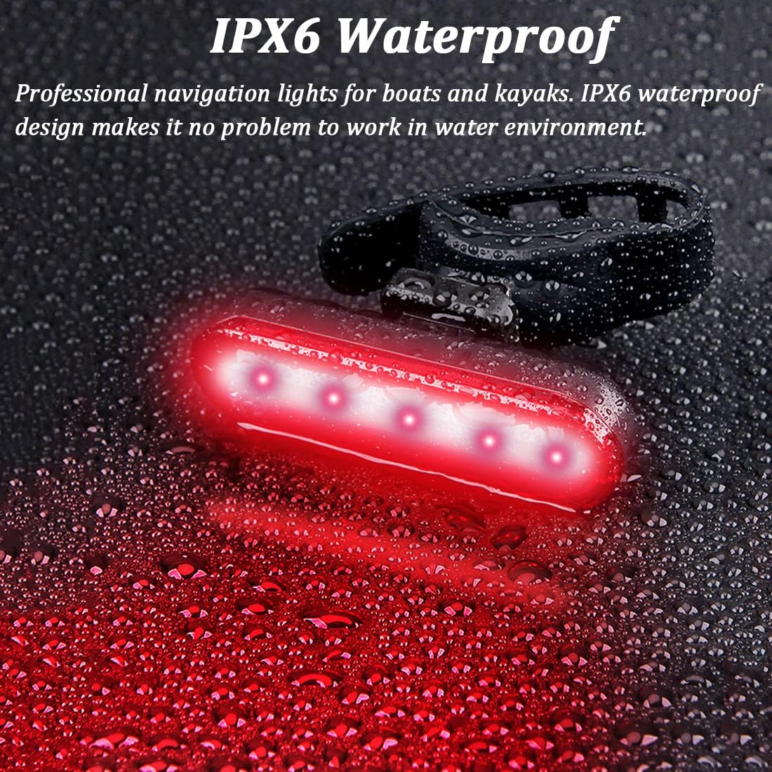 Kayak Navigation Lights Stern Lights Battery Operated, Waterproof Kayak Lights For Night Kayaking, Paddle Board Lights, Marine Safety Lights For Pontoon Boat, Bass Boat, Dinghy - Image 4