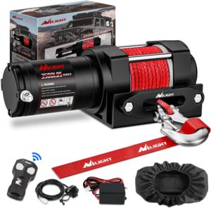 Nilight 3500 lbs ATV Winch 12V Elec...