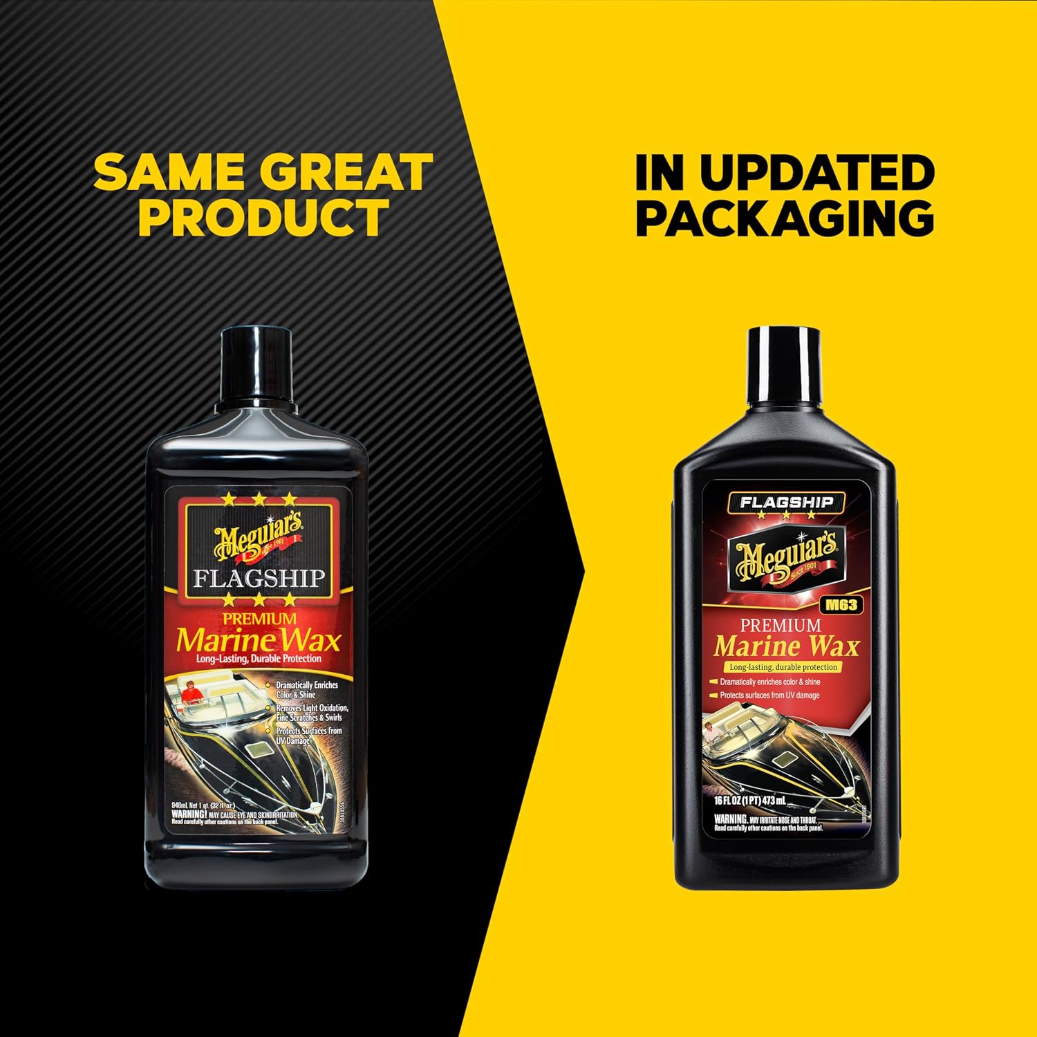 Meguiar's M6332 Flagship Premium Marine Wax, Easy to Use Boat Polish and Wax, Remove Scratches, Swirls, and Oxidation While Leaving Lasting Protection, 32 Oz Bottle - Image 2