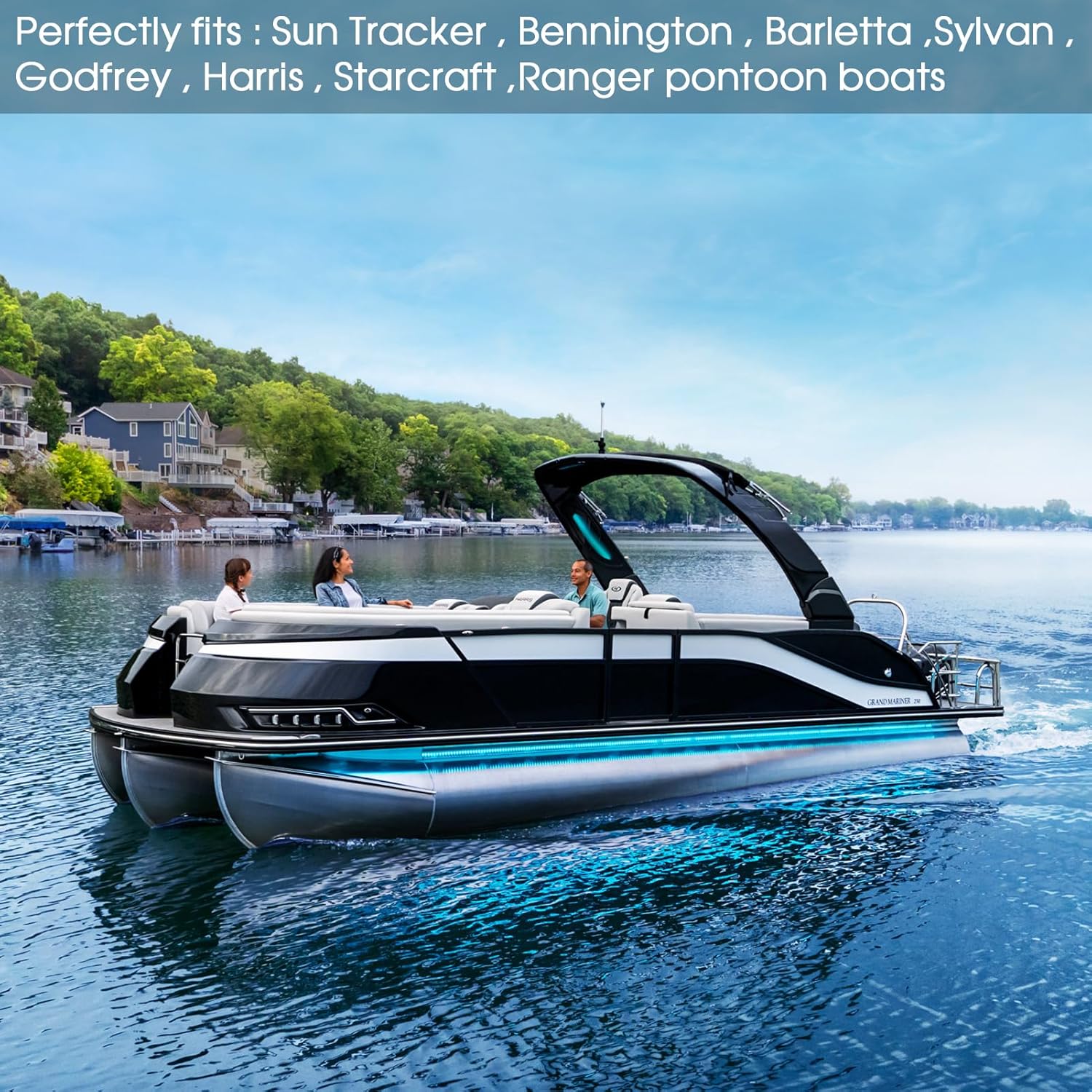 Pontoon Fenders Boat Bumpers for Docking Pontoon Boat ONLY,Customized Inflatable Fender Dock Bumper with Locking Recessed Groove&Grip Handle - Image 7