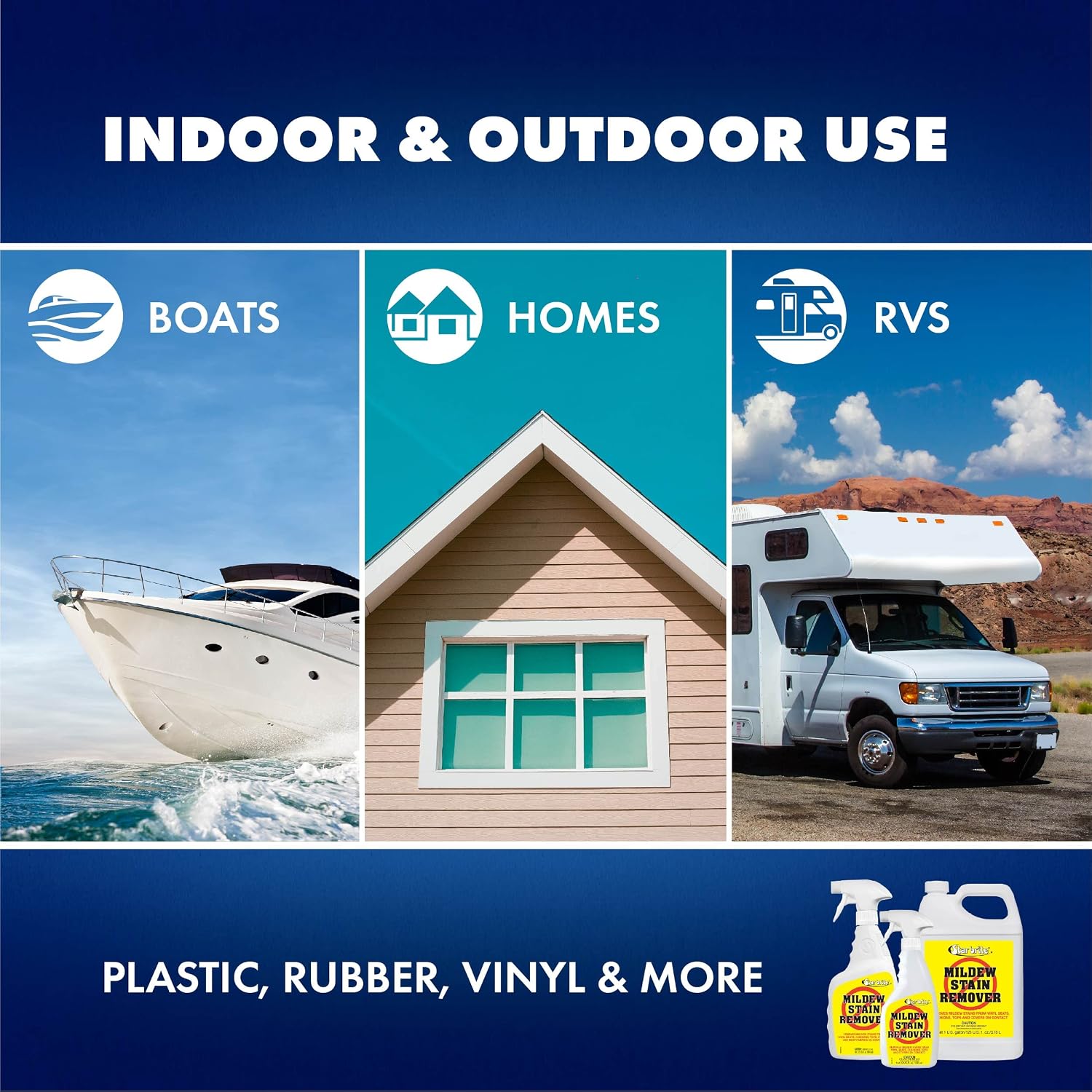 STAR BRITE Professional-Grade Mildew & Mold Stain Remover + Cleaner - Instant Contact Stain Removal, Ideal for Marine & Outdoor Upholstery - Image 5