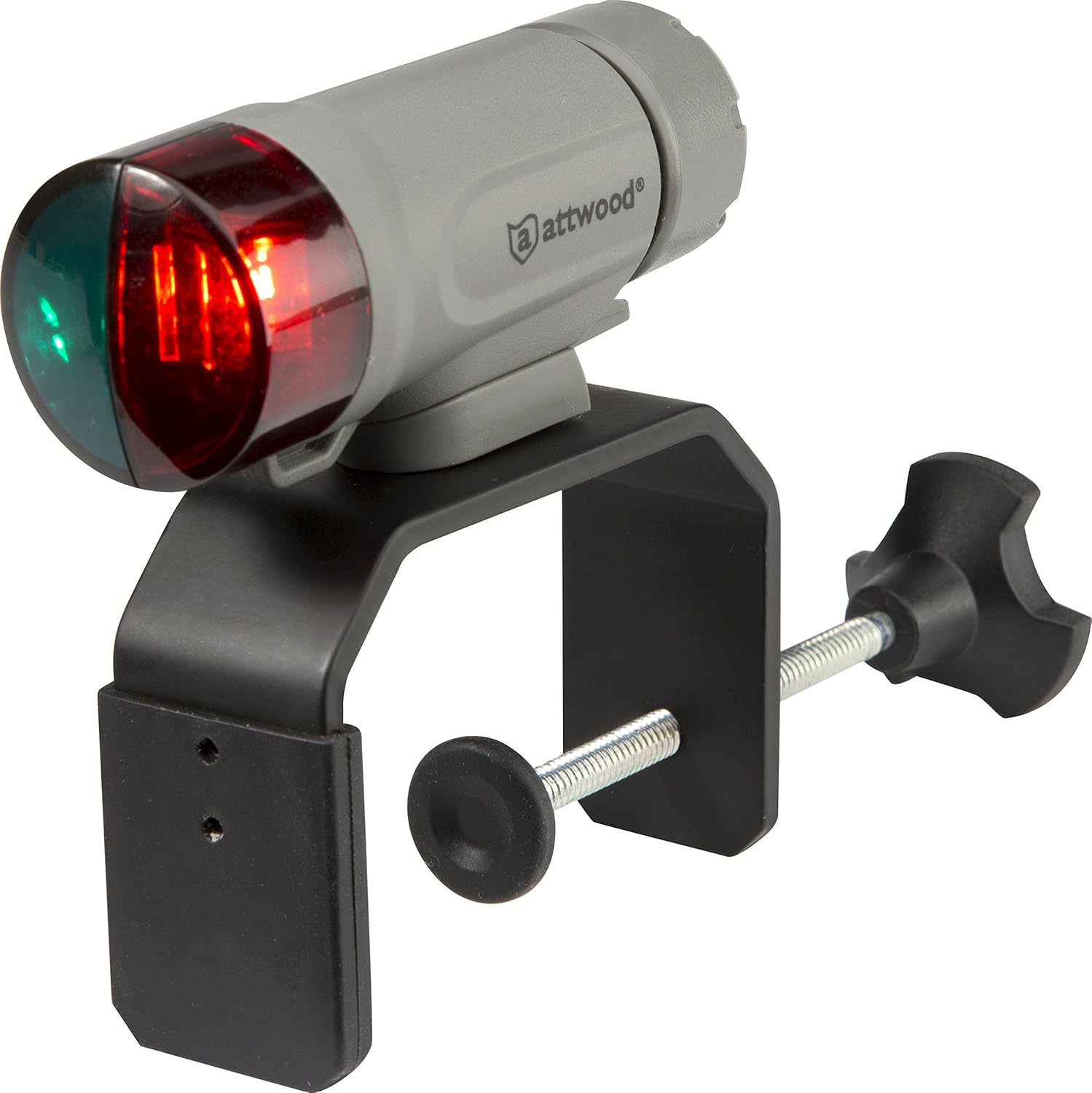attwood 14190-7 Water-Resistant Portable Clamp-On LED Light Kit with Marine Gray Finish - Image 6
