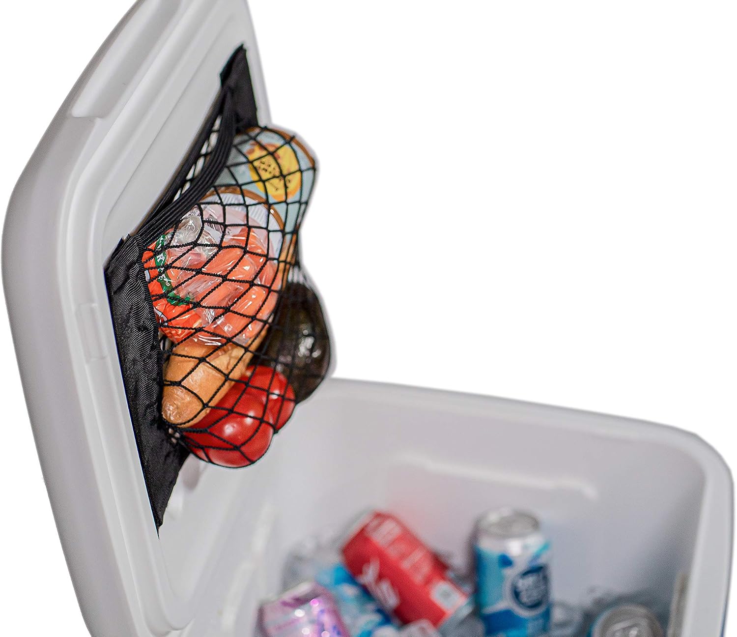 Cooler Net for Dry Storage and Organization - Compatible with YETI, RTIC, Ninja, Igloo, Coleman, Lifetime, Pelican Ice Chests - Works with Cooler Lights, Wheel Kits, RTIC Cooler Accessories, and More - Image 9