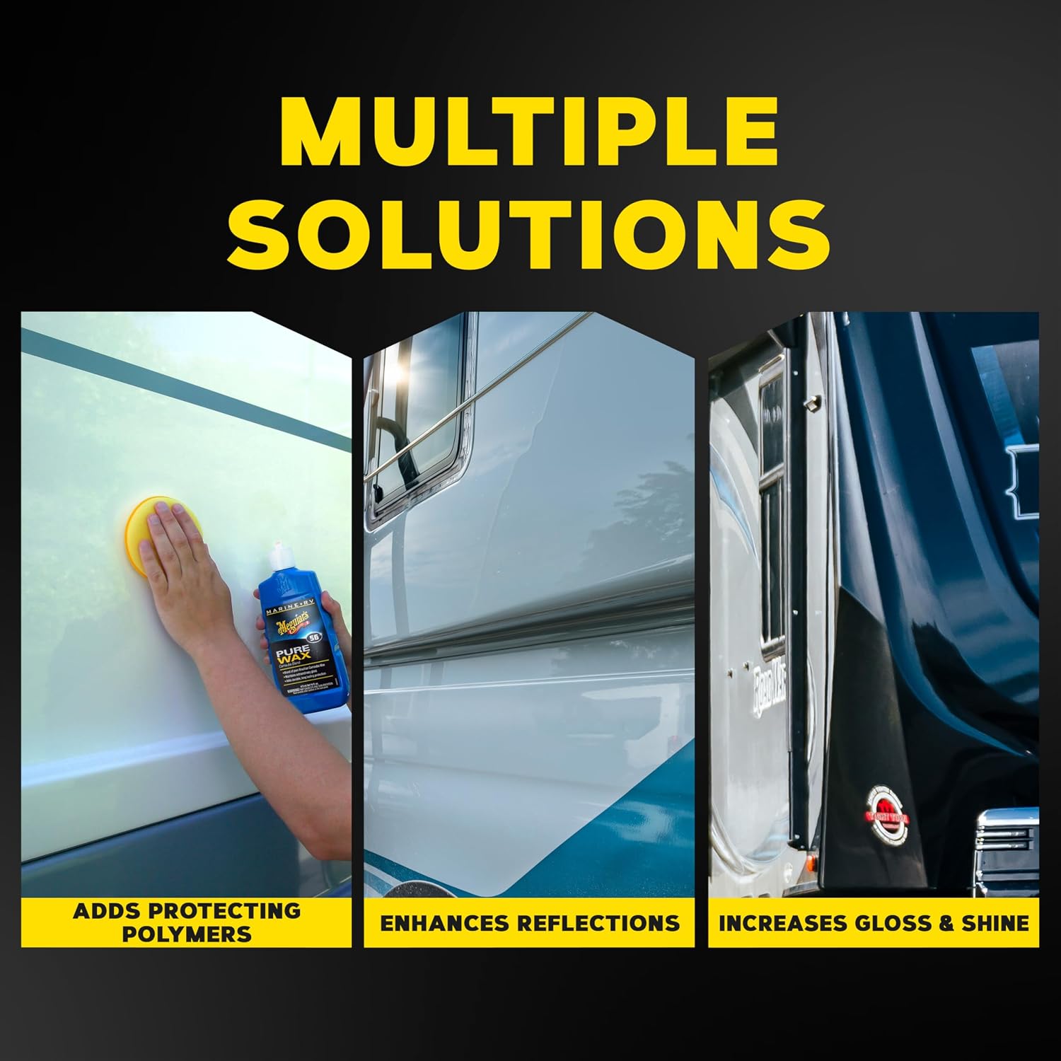 Meguiar’s Marine/Rv Pure Wax Carnauba Blend, Boat Wax/Marine Wax, Boat Polish That Delivers Long-Lasting Protection; Use On Gel Coat, Fiberglass And Painted Finishes On Boats And Rvs - 16 Oz Bottle - Image 3