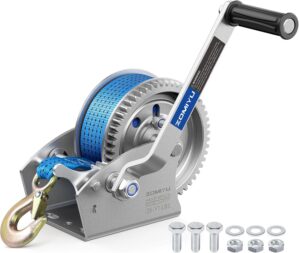2500lb Boat Trailer Winch with Stra...