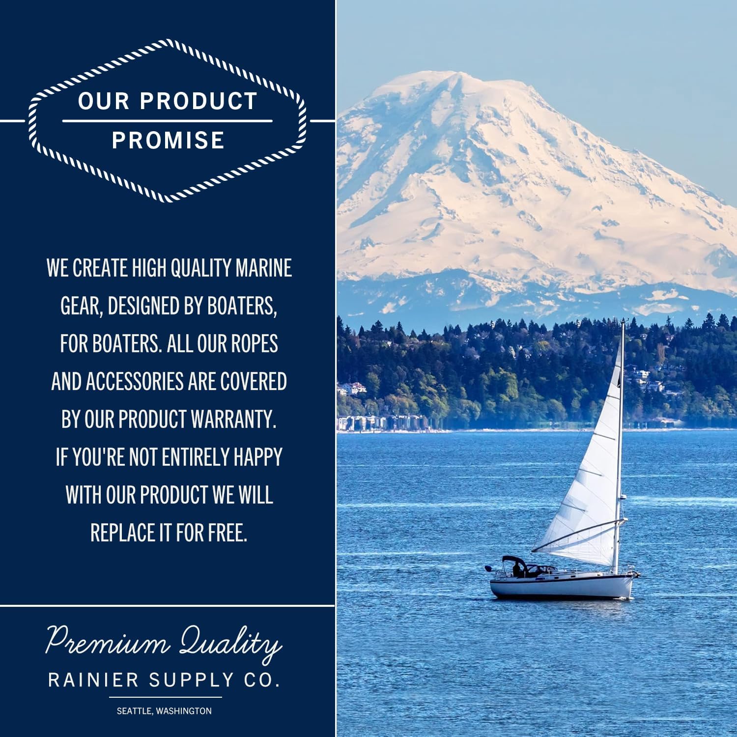 RainierSupplyCo Boat Anchor Rope - Double Braided Marine Rope Anchor Line - 100/150 / 200/300 ft Nylon Boating Line with 316 Stainless Steel Thimble and Heavy Duty Marine Grade - Image 6