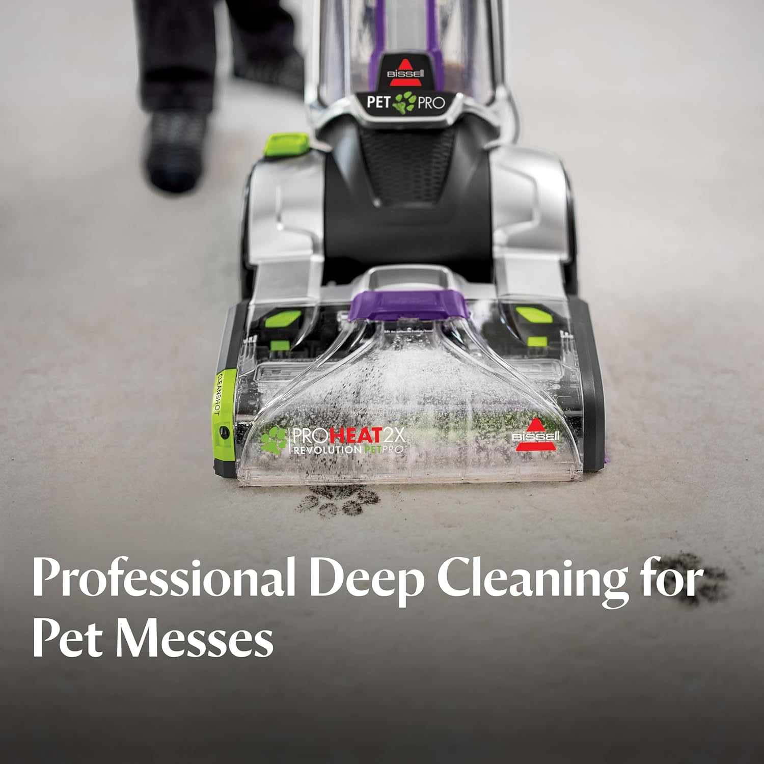 BISSELL ProHeat 2X Revolution Pet Pro Plus, 3588F, Upright Deep Cleaner, 30-minute Dry Time, Dual Dirt Lifter Powerbrush, Hose & Tool Attachment, Pet Upholstery and Tough Stain Tool Included - Image 2