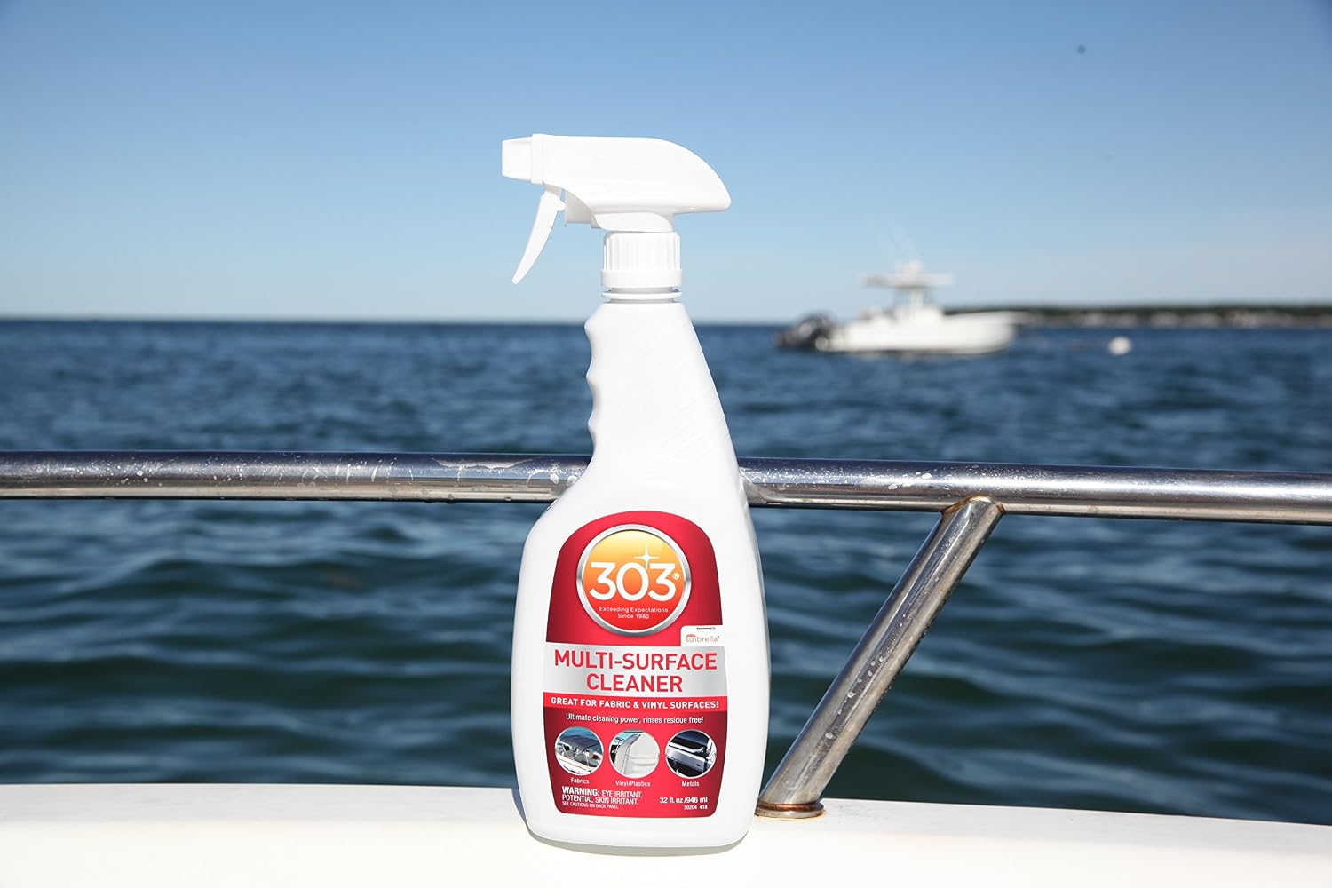 303 Marine Multi-Surface Cleaner for Vinyl & Canvas, 32 oz | Removes dirt, grime, and stains from vinyl, canvas, upholstery, and other marine surfaces. - Image 8