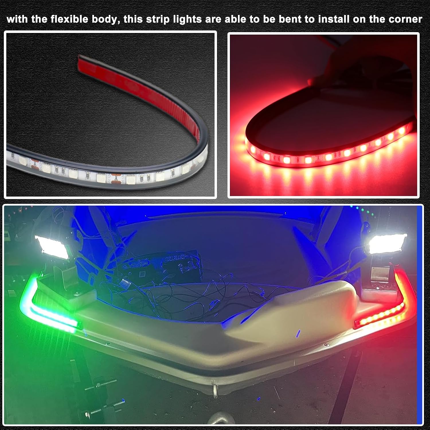 Boat LED Boat Navigation Light, Red and Green Marine Navigation Lights for Boats led, Boat Bow Lights for Night Fishing Night Boating, Nav Light for Bass Boats, Pontoon, Jon Boats - Image 6