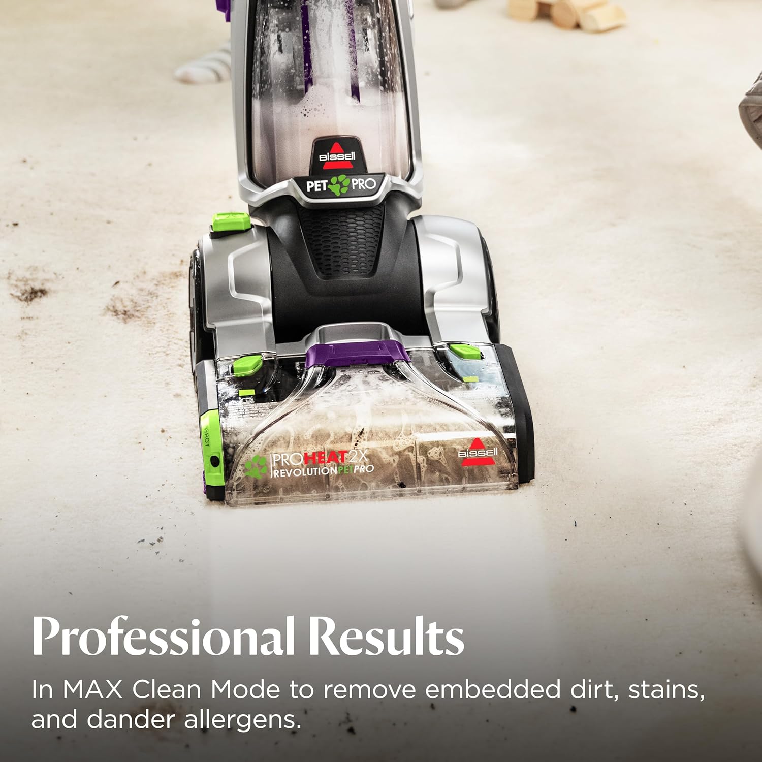 BISSELL ProHeat 2X Revolution Pet Pro Plus, 3588F, Upright Deep Cleaner, 30-minute Dry Time, Dual Dirt Lifter Powerbrush, Hose & Tool Attachment, Pet Upholstery and Tough Stain Tool Included - Image 5
