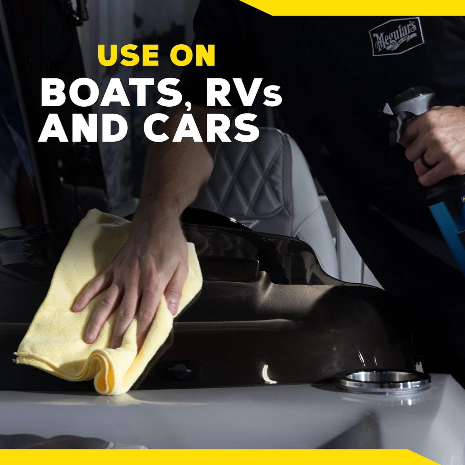 Meguiar's Marine & RV Hybrid Ceramic All Surface Sealant - Premium Fiberglass and Gel Coat Sealant that Boosts Gloss, Beading & Protection from UV Damage - Easy to Apply and Wipe Off – 32 Oz Spray - Image 7