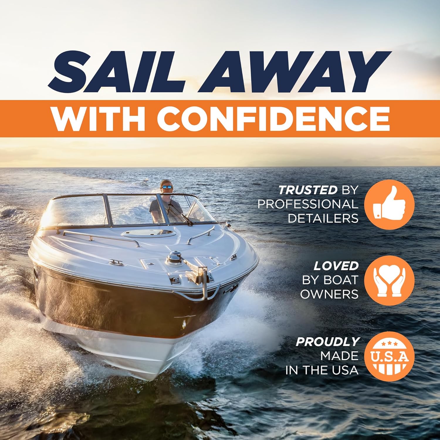 Instant Boat Hull Cleaner - Marine Grade, Easy to Use Boat Cleaner, Removes Stains, Water Lines, Yellowing & Rust, Safe for Use on Fiberglass, Plastic, Painted Hull Surfaces - Made in USA, 1 Gallon - Image 8