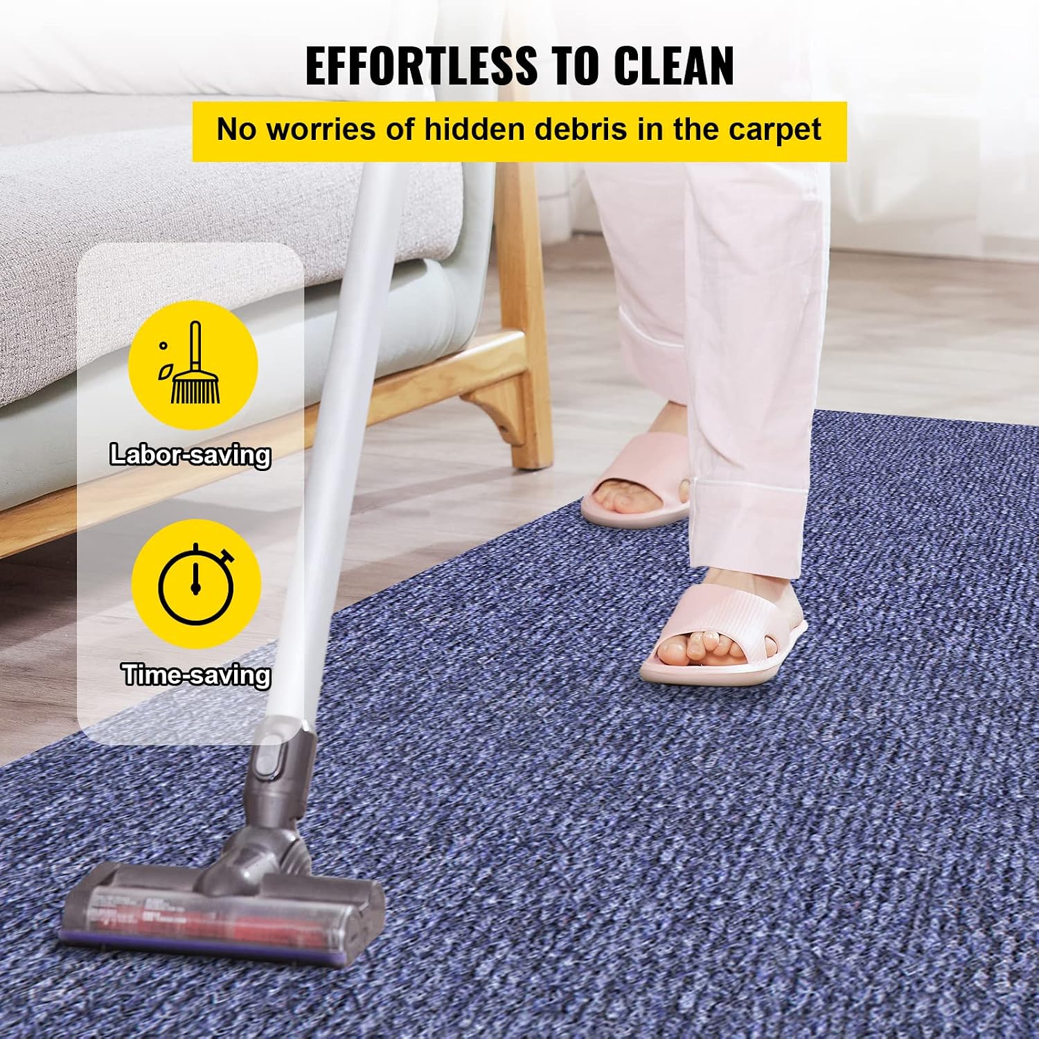 Happybuy 6 ft x 13 ft Deep Blue Marine Carpet for Boats Waterproof - 0.18" Thick Indoor Outdoor Rug Carpet Roll for Home Patio Porch Deck - Image 7
