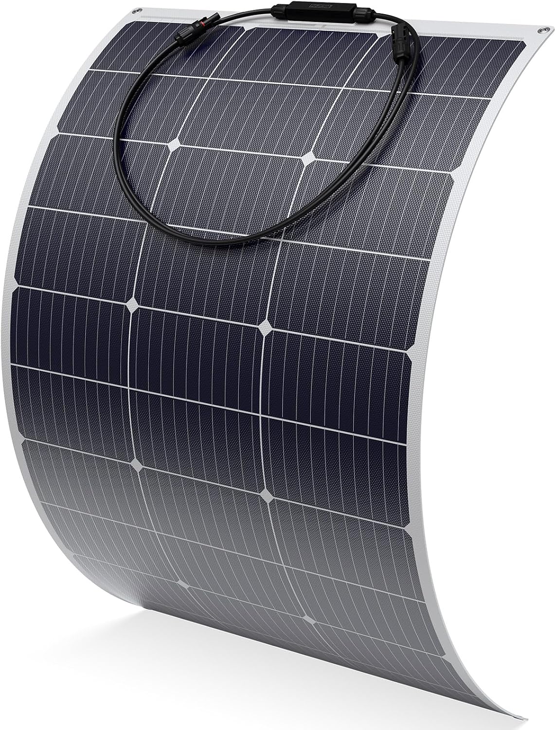 Solarapex 100watt Flexible Solar Panel -Lightweight Mono Solar with ETFE Coating, IP68 Waterproof, Fiberglass Protection for 12V Battery Charging in RV, Boat, Marine, Camping & Off-Grid(100W)