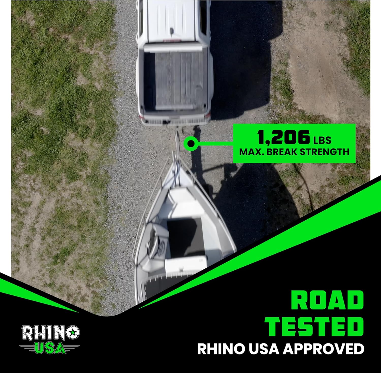 Rhino USA Boat Trailer Straps (2-Pack) - Heavy Duty 2 Inch x 48 Inch Boat Tie Down Straps to Trailer - Ultimate Adjustable Transom Tie Down Straps for Trailering Safety with Boat, Jet Ski, & More! - Image 7
