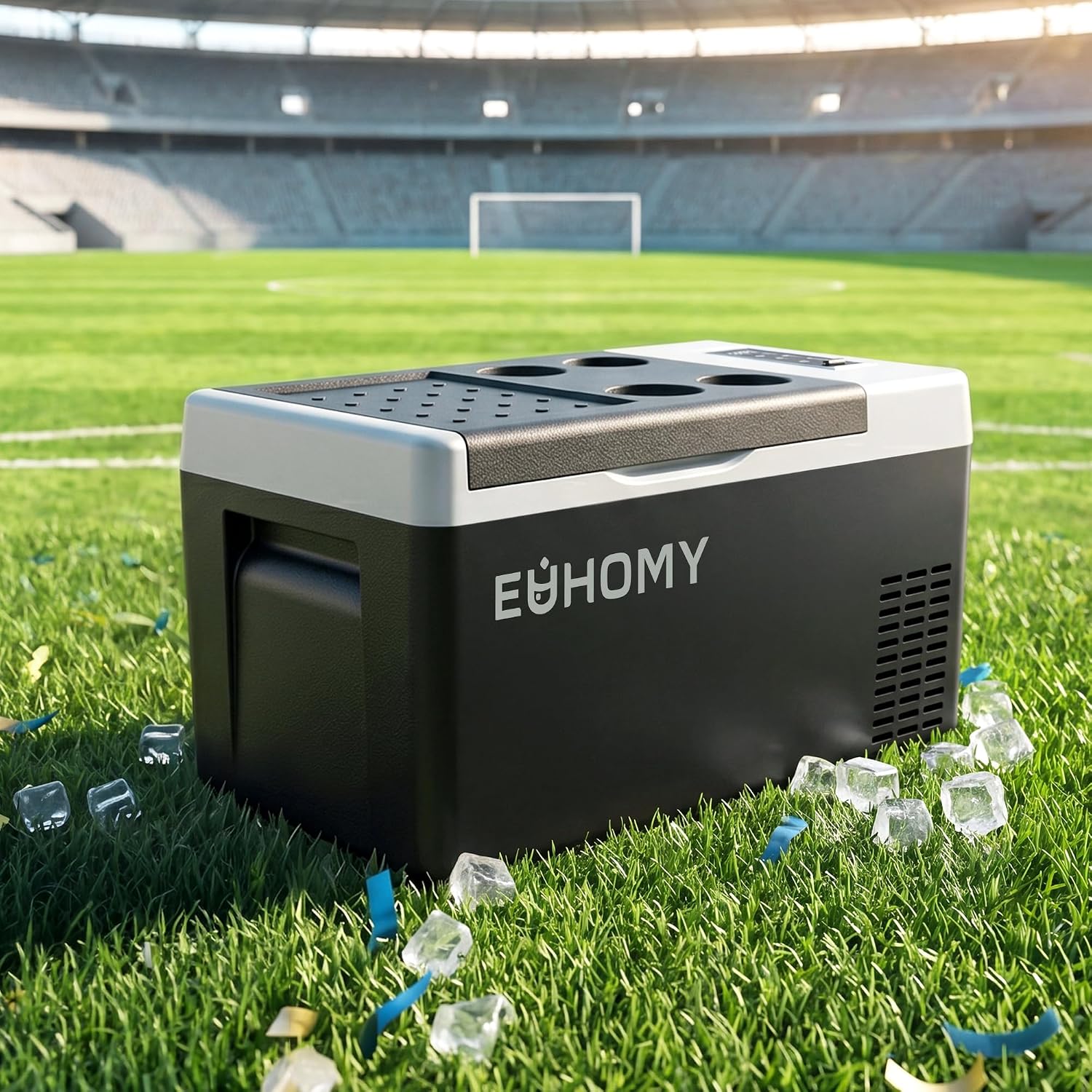 EUHOMY 12 Volt Refrigerator, 19QT(18L) Compressor Electric Cooler APP Control, Car Fridge -4℉~68℉, Portable Refrigerator 12/24V DC 100-240V AC, Portable Freezer for Camping, Travel, Boat - Image 2