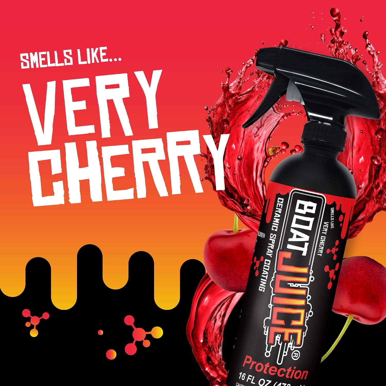 Boat Juice Protection Boat Ceramic Coating | Boat Wax Spray, Marine Ceramic Coating | Superior Shine + Protection | Very Cherry Scent | Marine Detailing & Cleaning Supplies | Made in USA (16oz) - Image 5