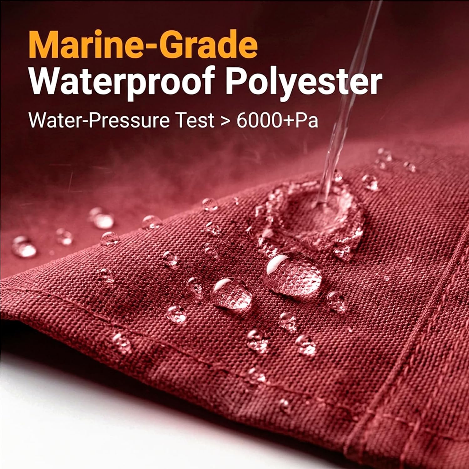 Mainsail Boom Cover for Sailboats, 1200D Waterproof UV-Resistant Sailboat Mainsail Cover, Waterproof, Heavy Duty Sailboat Boom Cover Fits 10-11 ft Boom, Burgundy - Image 3
