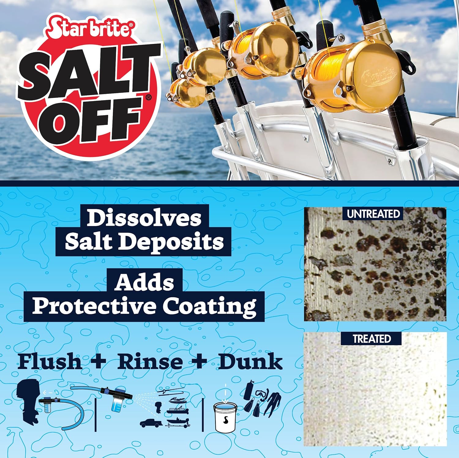 STAR BRITE Salt Off Concentrate - Ultimate Salt Remover Wash & Marine Engine Flush for Boats, Vehicles, Trailers, and More - 128 OZ Gallon (093900N) - Image 4