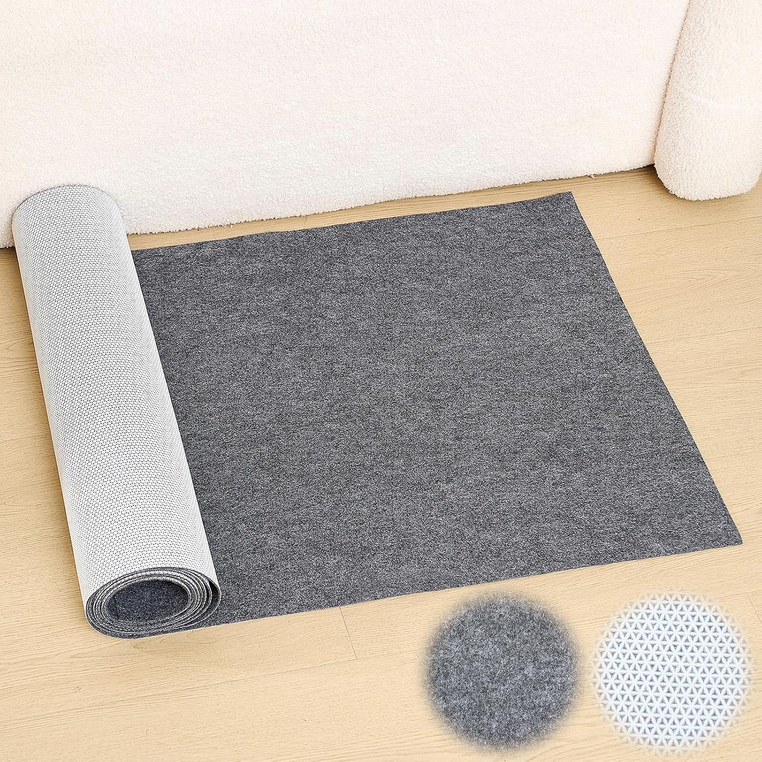Drydiet Gray Boat Carpet, Marine Carpet Marine Grade Mat for Boats with Waterproof for Outdoor Deck Patio Porch Garage Kitchens Bathroom Outdoor Area Rug Runner Non-Slide Porch Rug (2 x 6 ft)