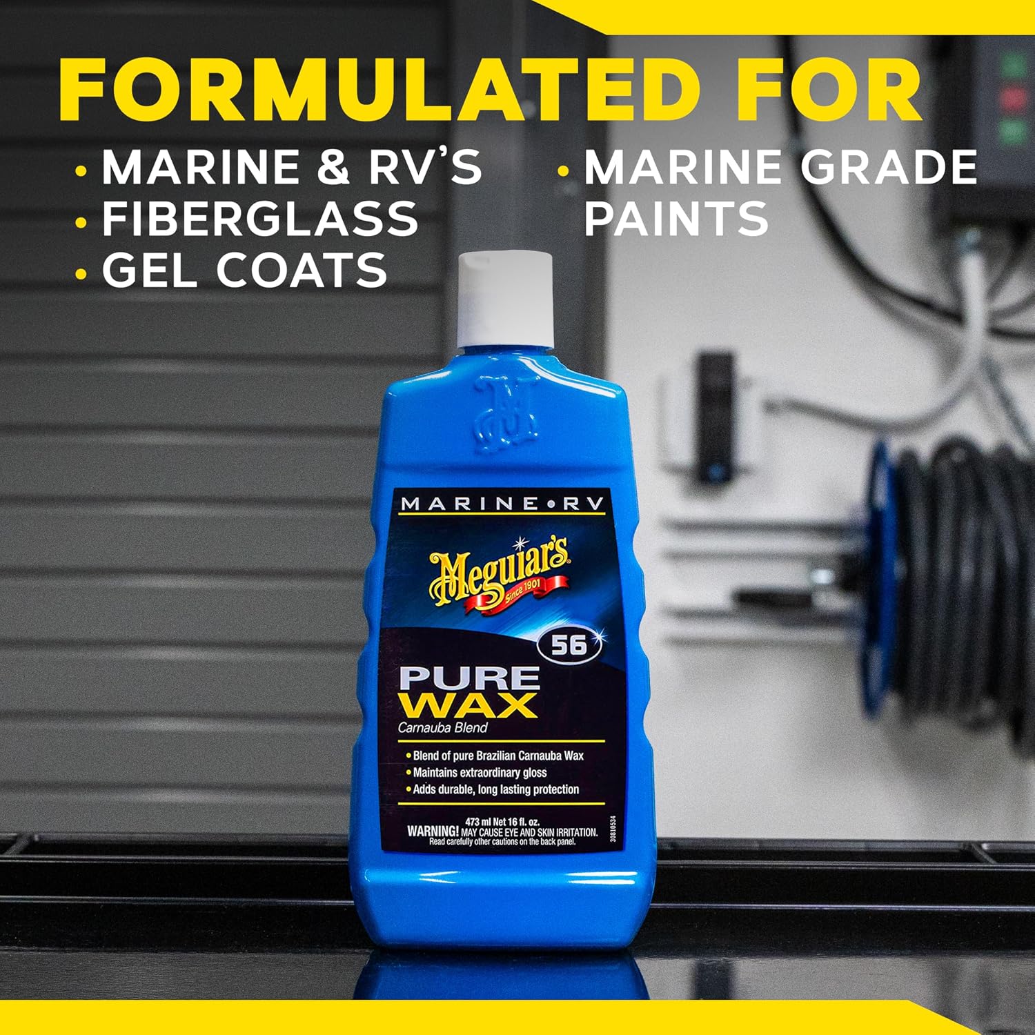 Meguiar’s Marine/Rv Pure Wax Carnauba Blend, Boat Wax/Marine Wax, Boat Polish That Delivers Long-Lasting Protection; Use On Gel Coat, Fiberglass And Painted Finishes On Boats And Rvs - 16 Oz Bottle - Image 8
