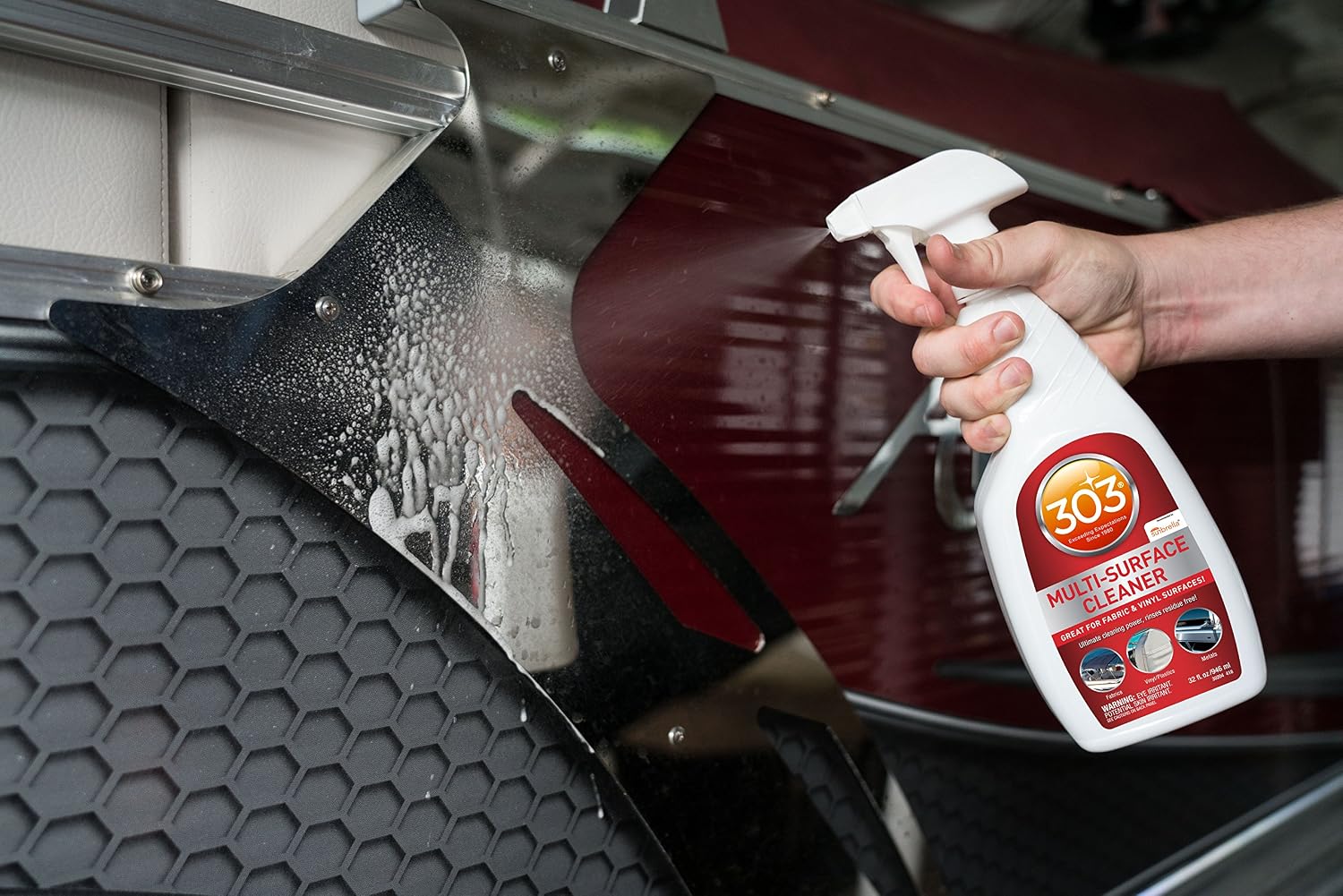 303 Marine Multi-Surface Cleaner for Vinyl & Canvas, 32 oz | Removes dirt, grime, and stains from vinyl, canvas, upholstery, and other marine surfaces. - Image 7