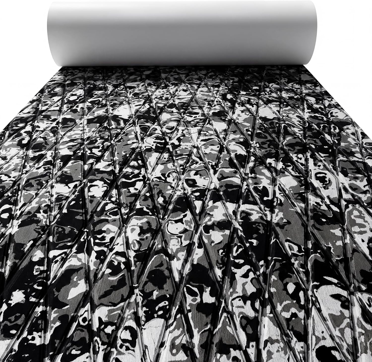 FOCEAN EVA Foam Boat Flooring, Sea Vinyl Decking Camo Deck Mats with self Adhesive for Bass Boats Pontoon Boats Jon Boats RV Yacht Kayak Surfboard Floor