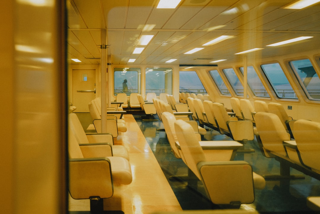 A well-maintained boat interior with clean upholstery and organized space, showcasing a comfortable and inviting atmosphere.