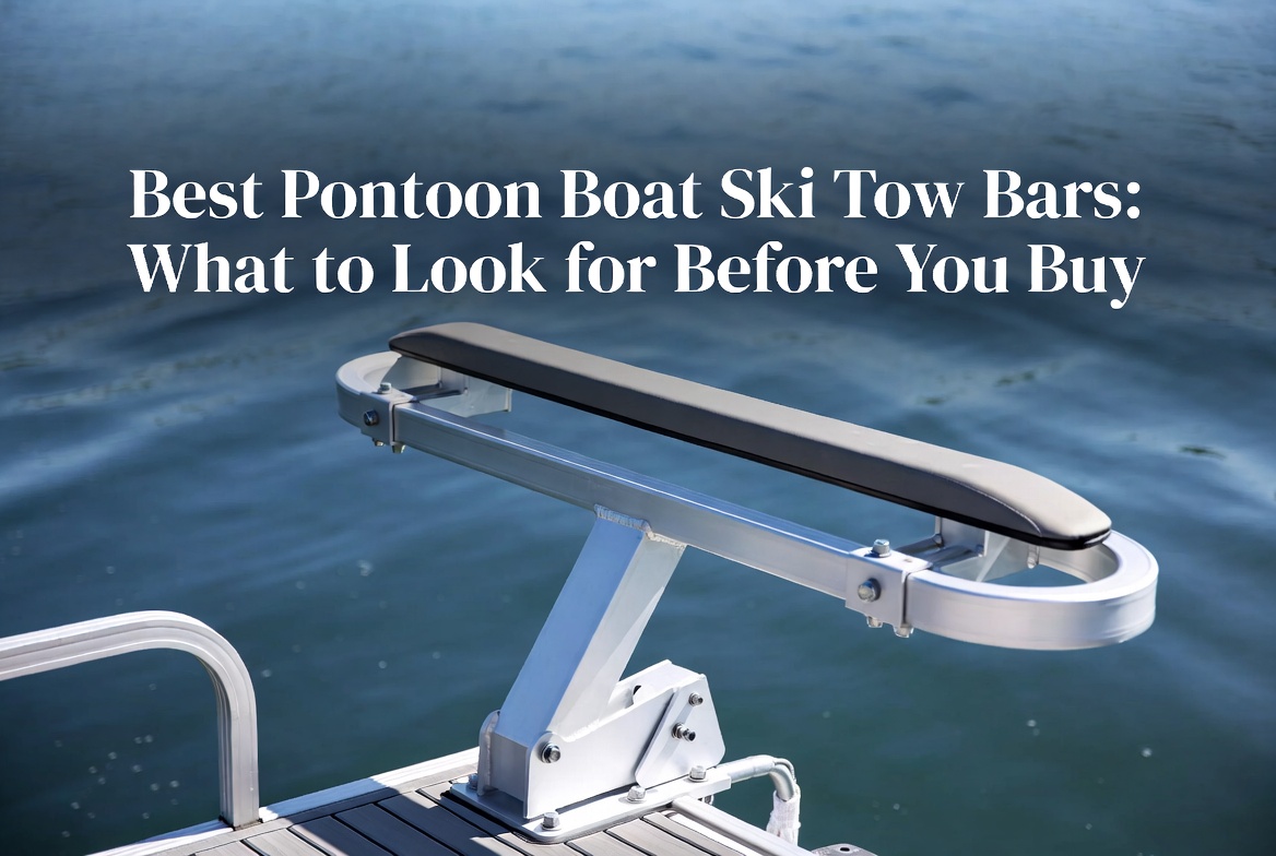 Pontoon boat ski bar