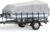 Pontoon Boat Cover 22-24 ft, 1200D Heavy Duty Waterproof Trailerable Cover for Pontoon Boats Up to 8.5 ft Beam, 16 Straps, Elastic Hem &Outboard Motor Cover, Gray