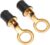 2 Pcs Brass Boat Plug, 1-Inch-Boat Plug Snap Handle Boat Drain Plug Rubber Plugs, Boat Drain Plug Locks in Place, Handle Marine Twist Plug Boat Accessories (2pack-Brass)