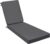 AAAAAcessories Outdoor Chaise Lounge Cushions, Fade-Resistant, Waterproof Patio Furniture Replacement Cushions, 72″ x 21″ x 3″, Dark Gray
