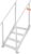 VEVOR Dock Stairs 4 Steps, 500lbs Load Pool Steps, Adjustable Height Aluminum Dock Ladders, Pontoon Boat Ladder with Handrails & Widen Nonslip Pedals for Lake/Pool/Marine Boarding/RV/House