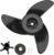 3-Blade Trolling Motor Propeller Compatible with Motorguide Machete III Trolling Motor – 3.5″ Hub Small Boat Shallow-Water Replacement Drill Power