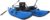 CADDIS Full Frame Pontoon Fishing Boat Made with Steel/Aluminum for 1 Person – 8/9 Foot Options, Lightweight with Motor Mount, Collapsible Frame and Reinforced Bladderless PVC Pontoons