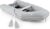 CO-Z 10ft Inflatable Dinghy Boat for 4 Adults, 990lb Capacity Heavy-Duty PVC Raft with Aluminum Floor & Oars, Motor Mount, Kayak-Style Tender for Fishing, Rescue & Water Sports