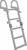 Extreme Max 3006.8881 Deluxe Welded Aluminum Folding Dock & Pontoon Ladder – 4-Step