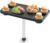 Boat Table Set 18″x34″ Pontoon Boat Marine ABS Table with 27” Detachable Pedestal Leg 4 Drink Holders 2 Phone Stands and Drain Outlet, Pontoon Accessories