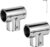 Boat Handrail Fitting 90 Degree Tee Rail for 7/8″ Tubing, Heavy Duty, 316 Stainless Steel, Marine Boat Railing Tee Connector (2-Pack)