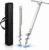 22″ 44.5″ Screw-in Sand Anchor Pole, One-Piece Non-Welded Auger, 304 Stainless Steel, Self-Locking Nuts – Heavy Duty Shallow Water Anchor for Boat, Jet Ski, Kayak, Pontoon, PWC