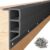 Nalwort Dock Bumpers 16 Feet and 24 Feet, Full Protection Dock Fender for Straight Edge and Side, Boat Dock Bumpers for Edging, Includes Mounting Screws, Black Gray Blue Brown Green Orange Yellow