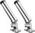 Rod Holders for Fishing Boat，2 Pack 316 Stainless Steel 360 Degree Adjustable Deck Flush Mount Fishing Rod Pole Holder for Marine Boat Yacht