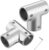 Boat Handrail Tee, 316 Stainless Steel 90 Degree Marine-Grade T Connector for OD Handrail Tube, Mirror-Polished Heavy-Duty T Joint for Yacht Deck Railing(2 Pack)