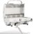 304 Stainless Steel Boat Grill, Portable Propane Marine Grill with Rod Holder Mount, Pontoon Boat BBQ Grill, 208 Sq.In Cooking Area