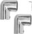 Heavy Duty Boat Handrail Fitting, 2-Way 90 Degree Elbow Hardware, 316 Stainless Steel, Pipe Connector for 1 inch (25.4mm) Pipe Tubing (2 PCS)
