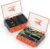 KastKing HyperSeal 3500 Double-Sided Waterproof Fishing Tackle Box – Adjustable Dividers, EVA Foam Jig Storage, Lure & Terminal Tackle Organizer,2 Pack